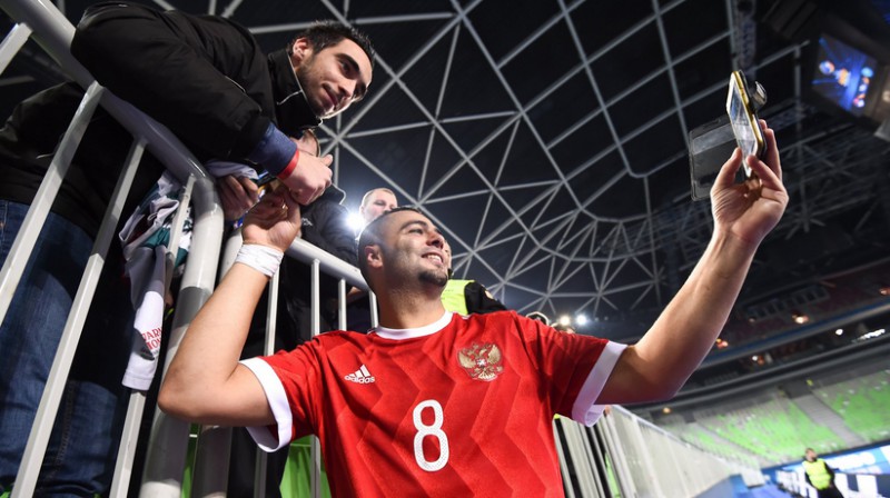Krievijas uzvaras vārtu autors Eders Lima
Foto: UEFA.com