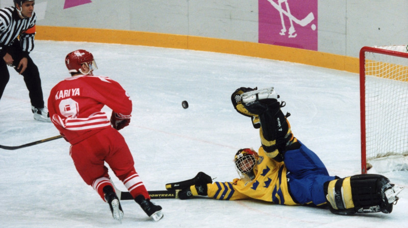 Pols Karija nespēja atdzīvināt Kanādas 1994. gada olimpiskā zelta sapni.
Foto: AFP/Scanpix