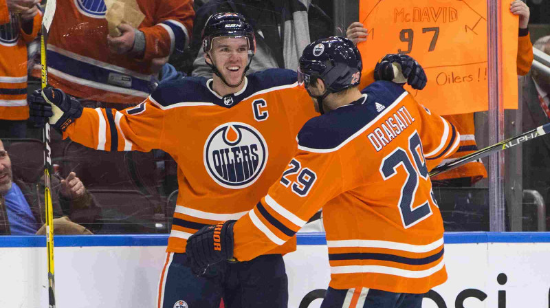 Edmontonas "Oilers" kapteinis Konors Makdeivids
Foto: USA Today Sports/Scanpix