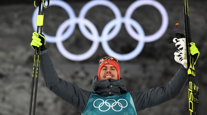 Vācijas biatlonists Ārnds Paifers: čempions sprinta distancē
Foto: AFP/Scanpix