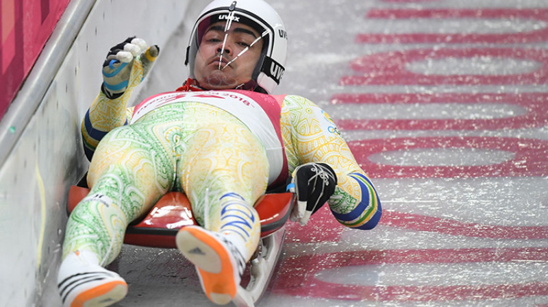 Seškārtējais olimpisko spēļu dalībnieks no Indijas Šiva Kešavans. Foto: AFP/Scanpix