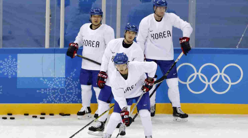 Dienvidkorejas izlases treniņš Phjončhanā
Foto: https://www.washingtonpost.com