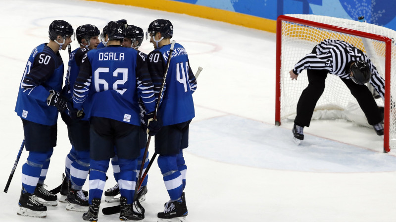 Somijas izlase pēc vārtu guvuma
Foto: Reuters/Scanpix