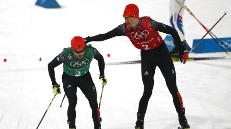 Vincencs Gaigers nodod stafeti Fabianam Rīslem
Foto: Reuters/Scanpix