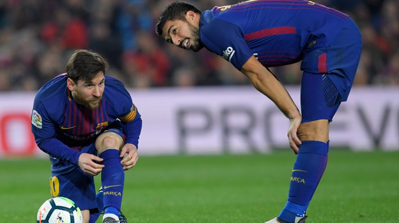 Lionels Mesi un Luiss Svaress
Foto: AFP/Scanpix