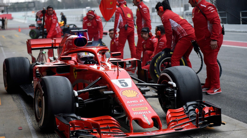 Sebastians Fetels testu laikā
Foto: AFP/Scanpix