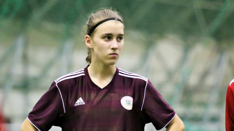 Vai Anastasija Fjodorova gūs Latvijas izlases pirmos vārtus 2018. gadā?
Foto: LFF