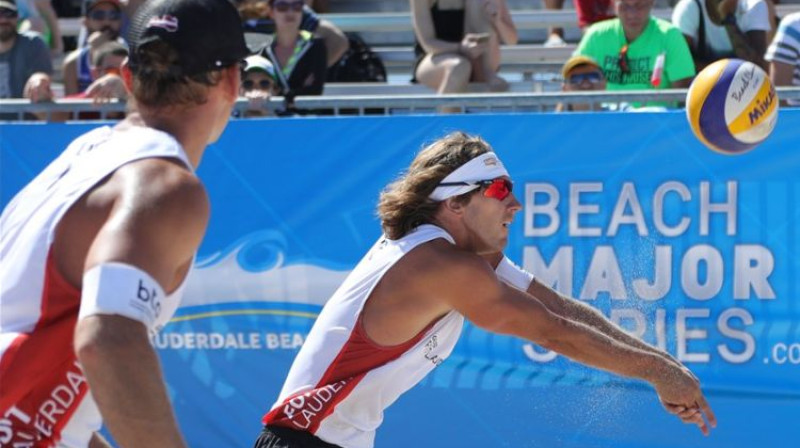 Jānis Šmēdiņš un Aleksandrs Samoilovs
Foto: FIVB