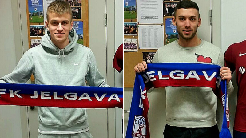 Vjačeslavs Jemeļjaņenko un Aleksandrs Ņekrasovs
Foto: fkjelgava.lv