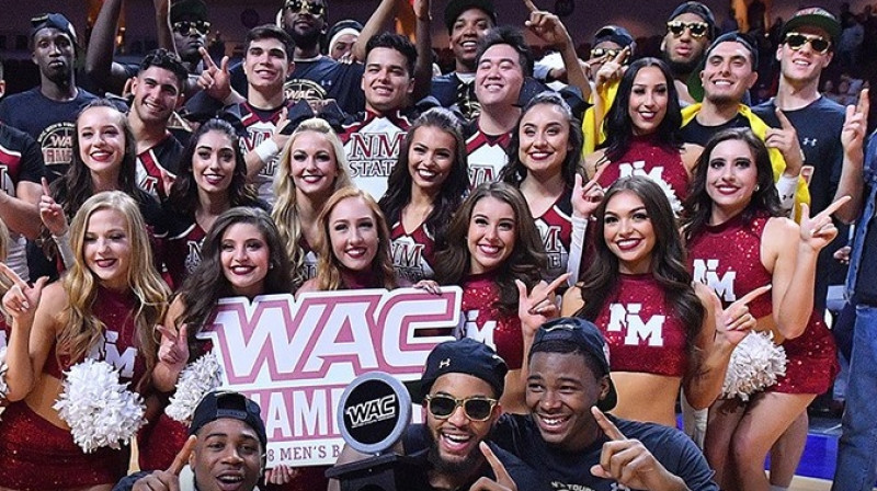 "New Mexico State" basketbolisti: WAC čempioni 2018
Foto: WAC Sports