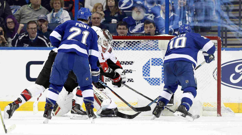 Džonatans Millers gūst trešos vārtus mačā pret "Senators"
Foto: USA Sports Today/Scanpix