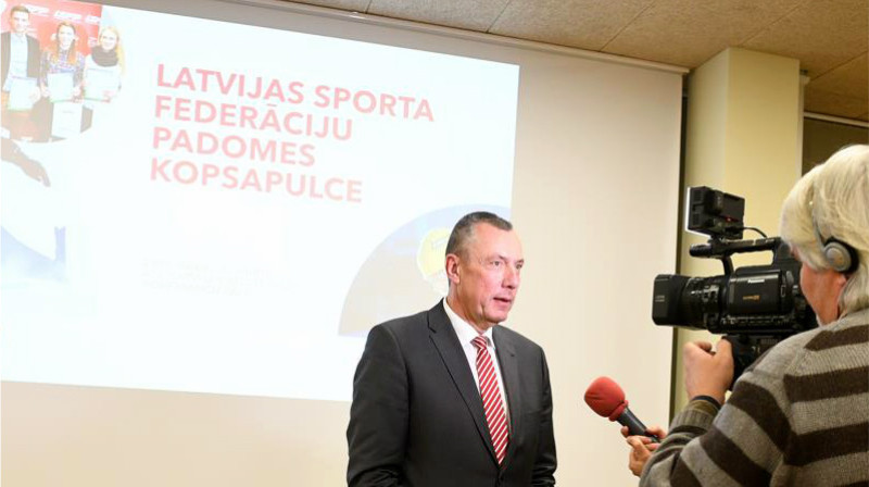 LSFP prezidents Einars Fogelis 
Foto: Latvijas Sporta federāciju padome