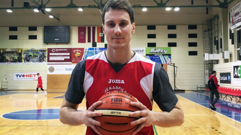"Jēkabpils" jaunpienācējs Domagojs Samačs
Foto: BK "Jēkabpils"