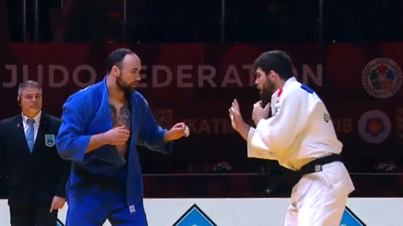 Jevgeņijs Borodavko un Sirils Marē
Foto: IJF