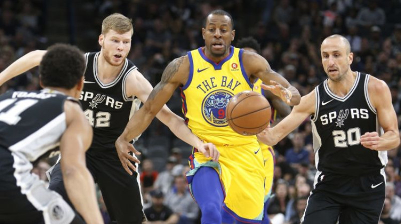Dāvis Bertāns mačā pret "Warriors"
Foto: AP/Scanpix
