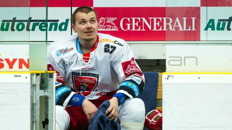 Oskars Cibuļskis. Foto: Stanislav Stouček / mountfieldhk.cz