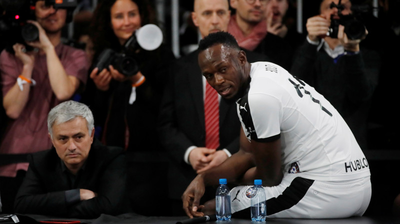 Žuzē Morinju un Useins Bolts
Foto: REUTERS