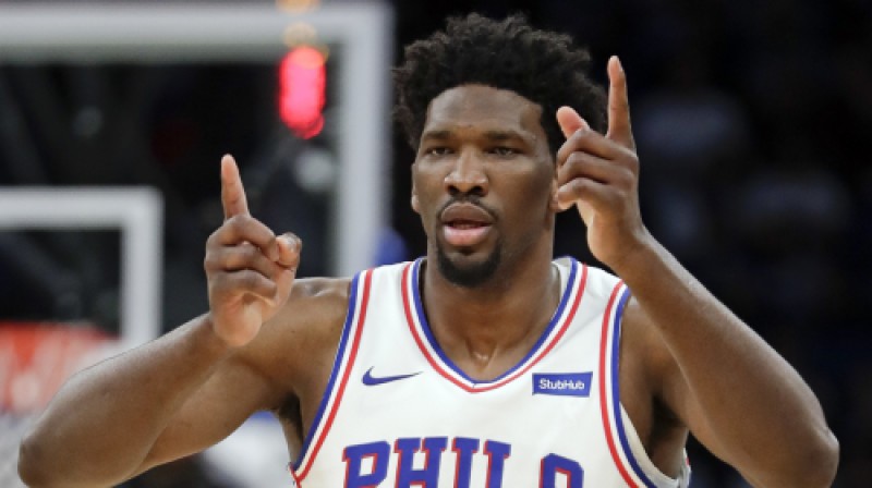 Filadelfijas "76ers" līderis Džoels Embīds
Foto: AP/Scanpix