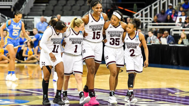 "Mississippi State" basketbolistes: otrais "Final Four" pēc kārtas
Foto: Bulldogs