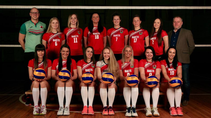 Babītes komanda pēc Latvijas kausa iegūšanas iekļuvusi arī Latvijas čempionāta finālā
Foto: www.facebook.com/skBabiteVolley