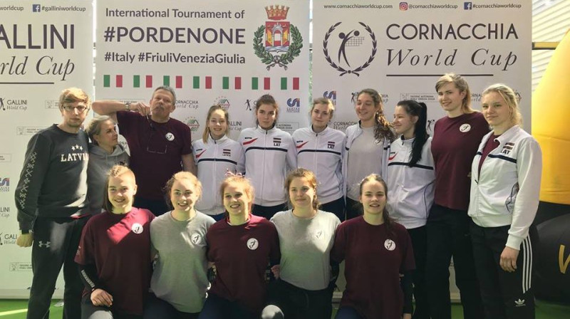 Latvijas U19 volejbolistes turnīrā Itālijā
Organizatoru foto