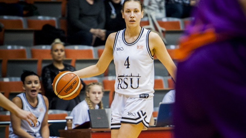 Anna Buša: septiņi bloķēti metieni uzvarā pār Daugavpils Universitāti
Foto: Renārs Koris