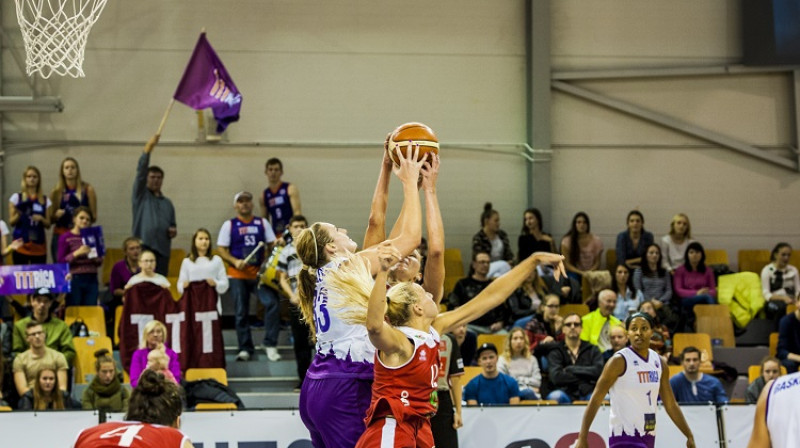 Alija Malota: 5/5 trīspunktu metienos LSBL pusfināla spēlē
Foto: Renārs Koris