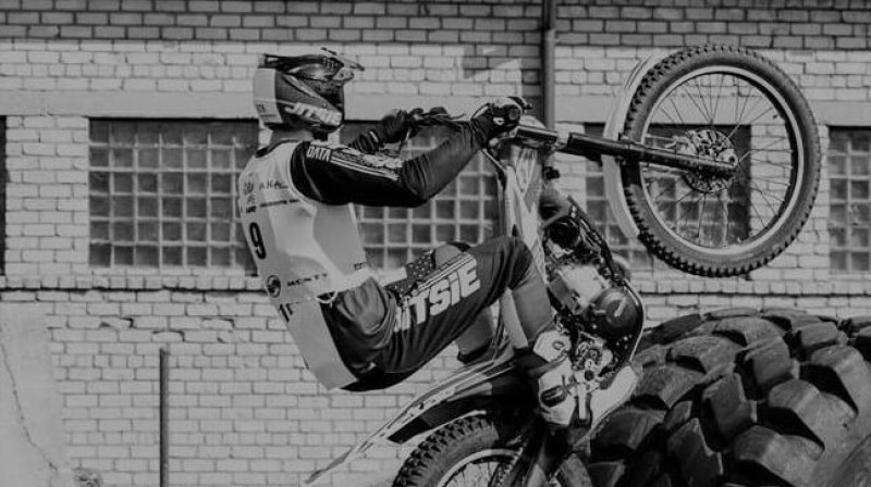 Mototriāla braucējs Dainis Vītoliņš
Foto: LaMSF