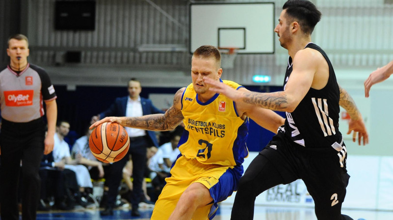 Aigars Šķēle un Alekss Peress
Foto: BK Ventspils