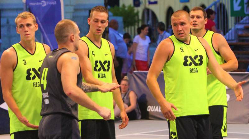 Latvijas izlase kā "Riga Ghetto Basket" startē 2017. gada FIBA 3x3 basketbola Pasaules tūres posmā Debrecenā (Ungārija)
Foto: Renārs Buivids