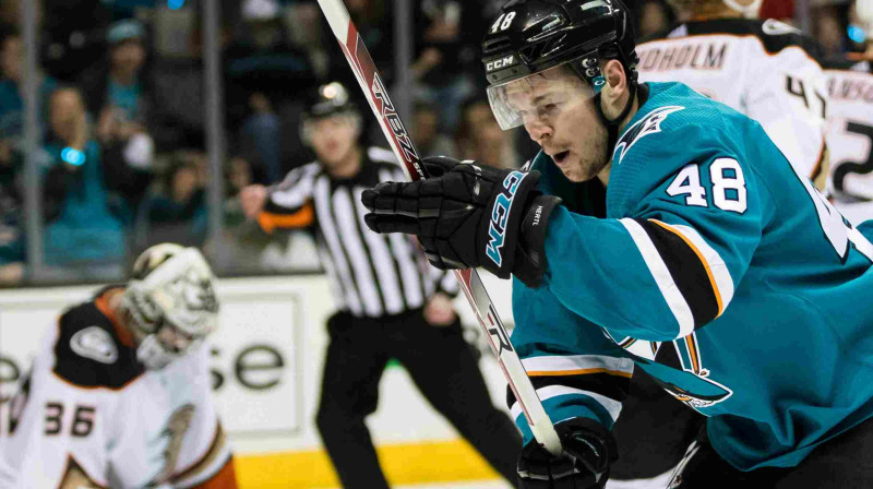 "Sharks" uzbrucējs Tomass Hertls
Foto: Usa Today Sports/Scanpix