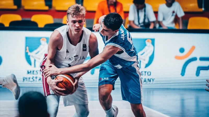 Francis Lācis Eiropas U18 čempionātā Slovākijā
Foto: FIBA