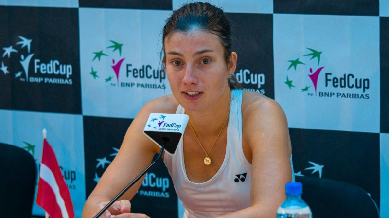 Anastasija Sevastova pēc uzvaras pār Makarovu
Foto: ugramegasport.ru