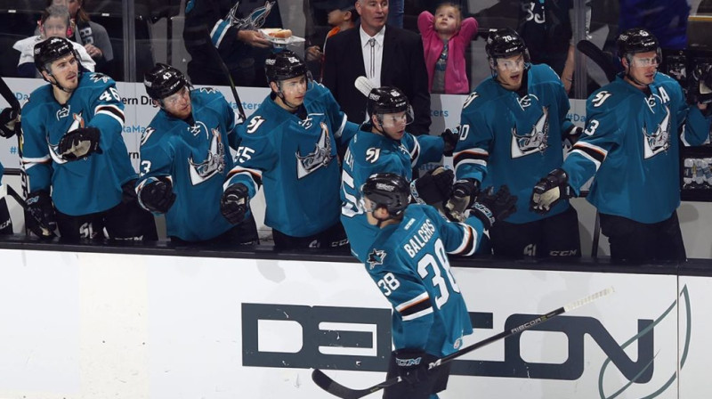 Rūdolfs Balcers atzīmē vārtu guvumu
Foto: D. Scott Dinn, theahl.com