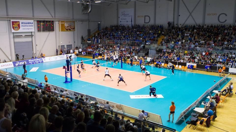 Latvijas volejbola izlase spēlē pret Igauniju
Foto: Latvijas Volejbola federācija