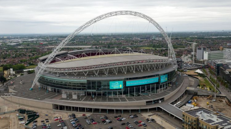 Vemblija stadions Londonā
Foto: PA Wire/PA Images/Scanpix