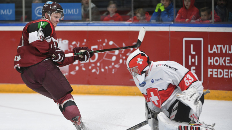 Frenks Razgals bija tuvu uzvaras izraušanai, bet pēdējās sekundēs Šveici glāba stabs
Foto: Romāns Kokšarovs, f64