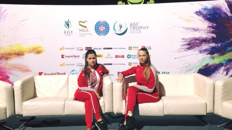 Latvijas mākslas vingrotājas sacensībās Baku
Foto: Baltic Flower