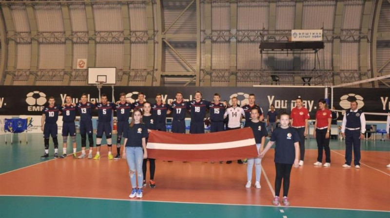 Latvijas U20 volejbola izlase
Foto: Latvijas Volejbola federācija