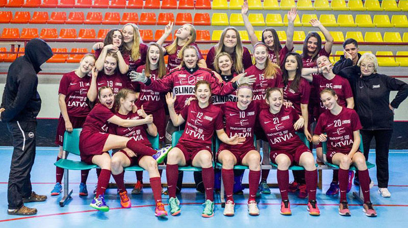 Latvijas U19 sieviešu izlase
Foto: floorball.lv