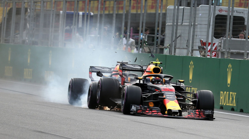 "Red Bull" pilotu sadursme Baku
Foto: Hasan Bratic/SIPA