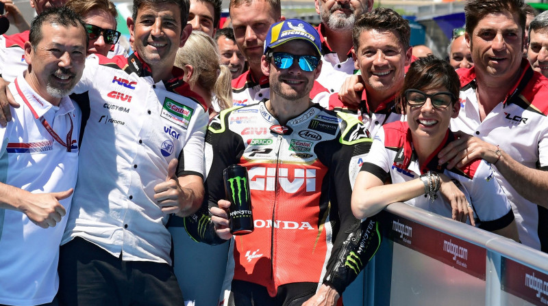 Kels Kračlovs pēc uzvaras Heresas "Grand Prix" kvalifikācijā
Foto: AFP/Scanpix