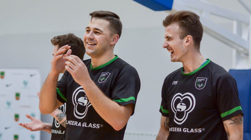 Oto Grīnbergs un Mārtiņš Vīņauds
Foto: Jānis Lārmanis