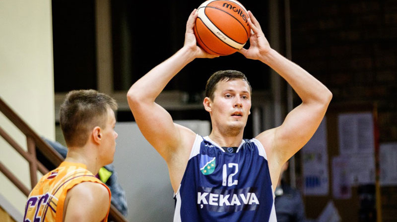 Agnim Čavaram pirmajā finālsērijas spēlē tikai nedaudz pietrūka līdz <i>triple-double</i>. 
Foto: basket.lv