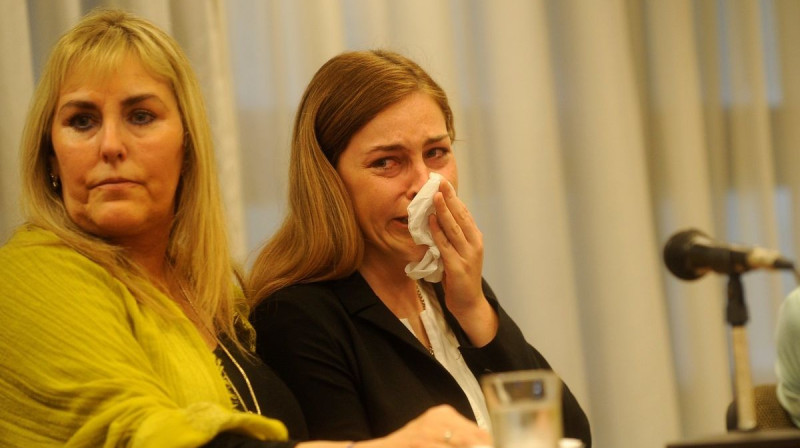 Cietusī Giliana Peralta tiesas sēdē
Foto: clarin.com