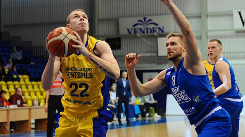 Māris Gulbis un Jānis Antrops
Foto: BK Ventspils