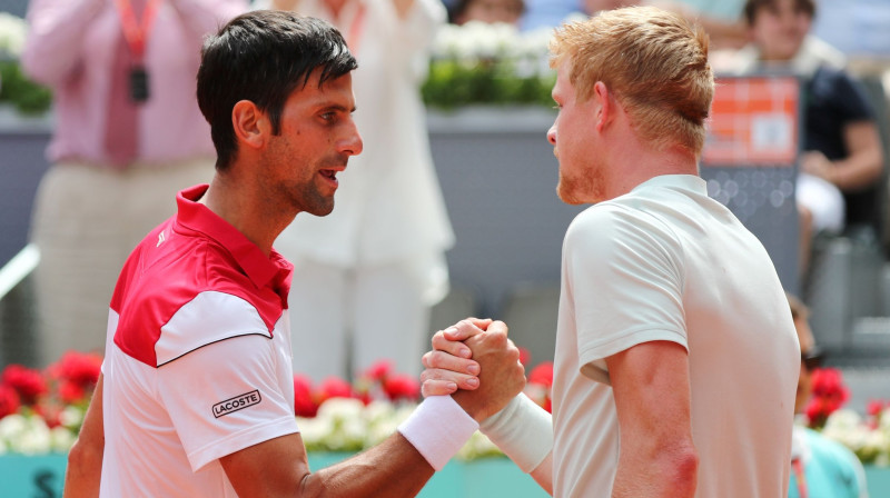 Novaks Džokovičs un Kails Edmunds
Foto: Reuters/Scanpix