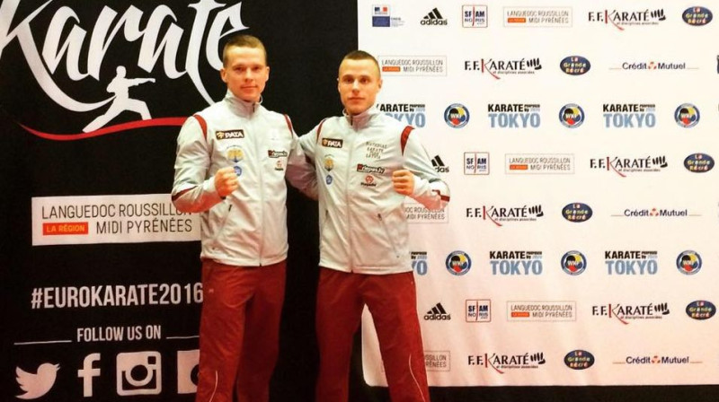 Kirils Membo (pa kreisi) un Kalvis Kalniņš