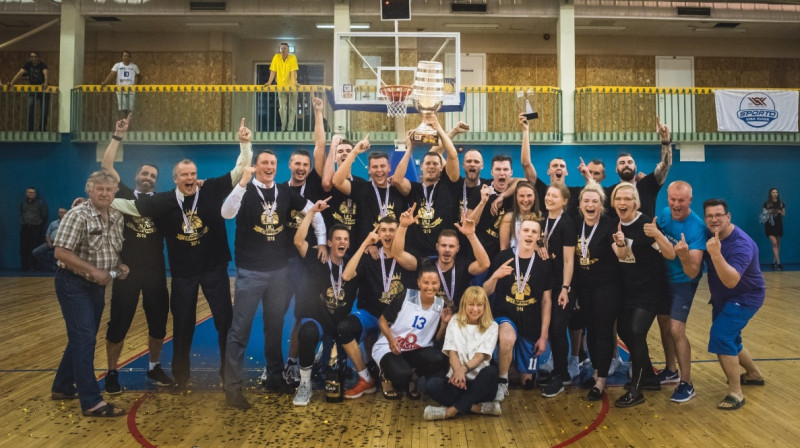 2018. gada LBL2 čempione "Ķekava/Optibet" 
Foto: twitter.com/basketbols