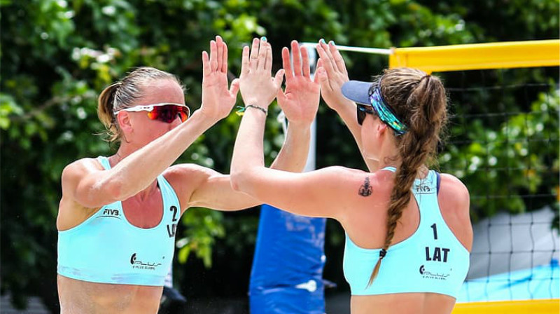 Agnese Caica un Marta Ozoliņa 
Foto: FIVB